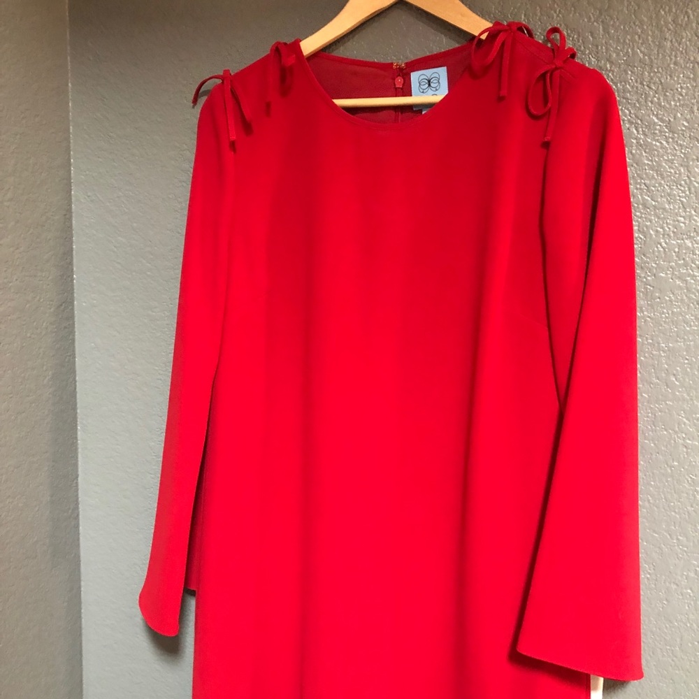 Cece A line Rounded Collar with Bow ties